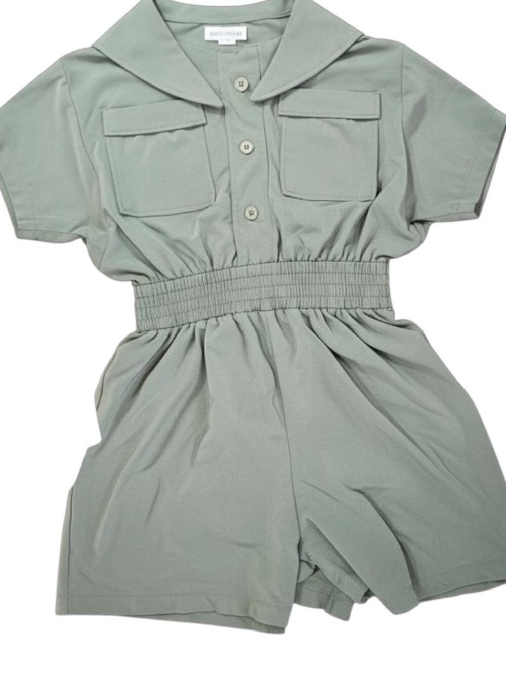 Vuori Villa Utility Romper Pistachio Green Utility Short Romper Size Small - Picture 13 of 16